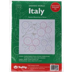 Набор для вышивки Tulip в технике сашико Италия Цветущие ромашки в Риме, Япония KSW-030e
