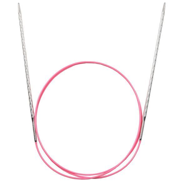 Спицы круговые Addi Unicorn 3,25 мм х 120 см, на розовой леске 115-7/3,25-120