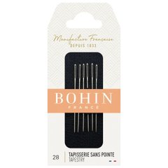 Гобеленовые иглы BOHIN для вышивки крестиком №28 (6 шт.) 00870