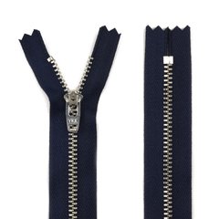 Блискавка металева джинсова YKK, колір зубів та бігунка - нікель, тип 4 - 18 см 4546062 головна фотографія