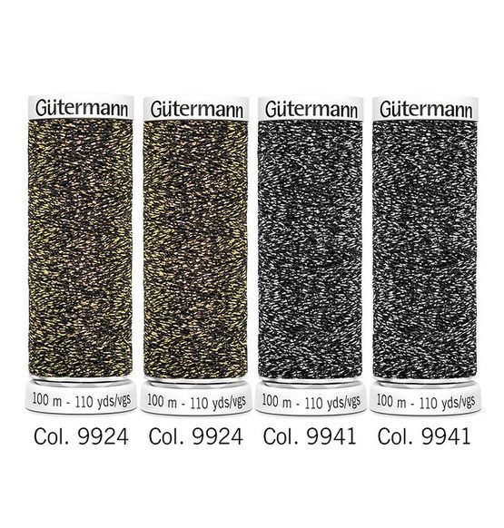 Набор Sparkly металлизированных нитей Metallic Effect Gutermann 734366 главное фото