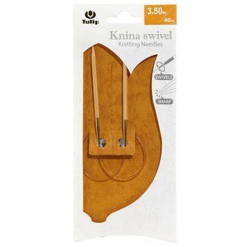 Спицы круговые Tulip Knina swivel 3,5 мм х 40 см, бамбуковые KS-400350 главное фото
