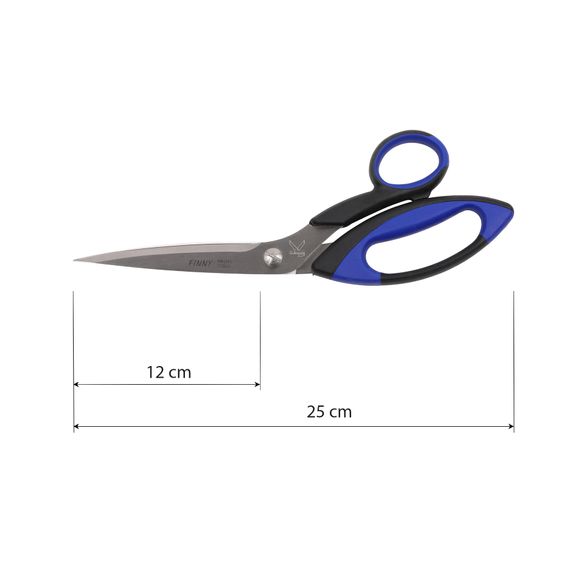 Ножиці кравецькі Kretzer FINNY для важких тканин з гострими кінцями 25 см / 10 " 772025 головна фотографія