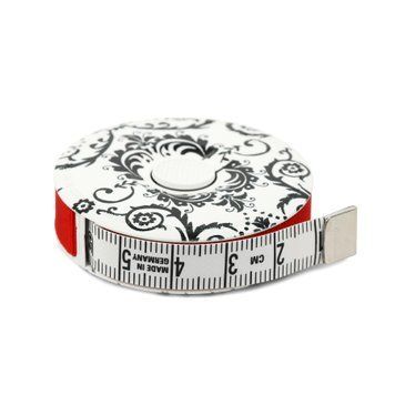 Сантиметровая лента-рулетка Hoechstmass Rollfix decor BLACK - 150 см 80103d-s_i главное фото