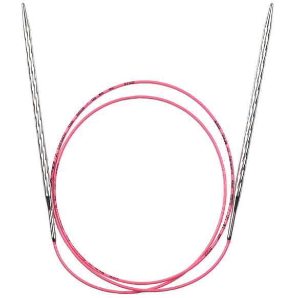 Спицы круговые Addi Unicorn 4,0 мм х 60 см, на розовой леске 115-7/4,0-60
