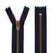 Молния металлическая джинсовя YKK, цвет зубьев и бегунка - золото, тип 4 - 18 см 4356526 фото товара из галереи