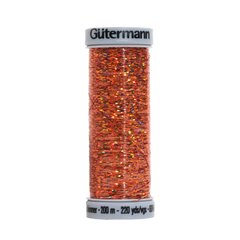 Нить вышивальная Sulky Holoshimmer Gutermann №160, 200 м Оранжевый 709948