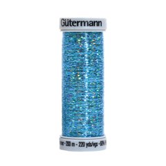 Нить вышивальная Sulky Holoshimmer Gutermann №160, 200 м Голубой 709948