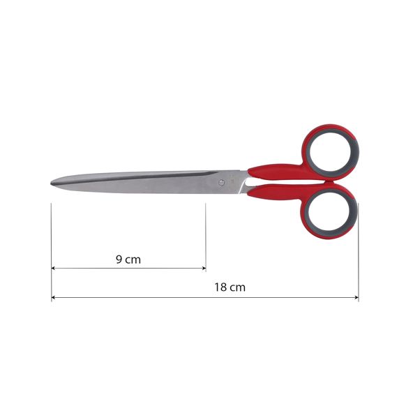 Ножиці універсальні Kretzer FINNY з загостреними кінцями 18 см / 7 " 782018 головна фотографія