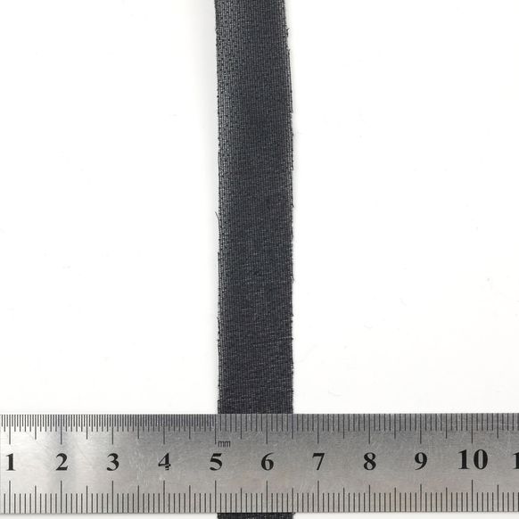 Долевик клеевой тканый односторонний, 15 мм черный (Германия)