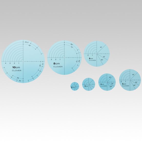 Набір круглих шаблонів для розмітки, Clover 57-894