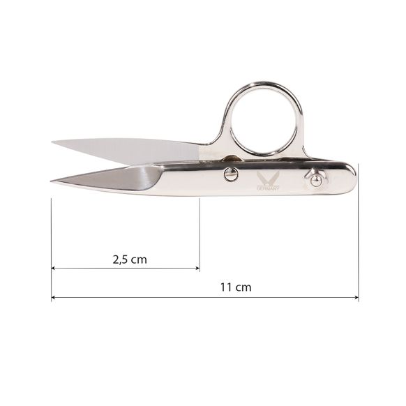 Ножницы для обрезки ниток Kretzer SPIRALE с одним кольцом 11,0/4,5" 110811 главное фото