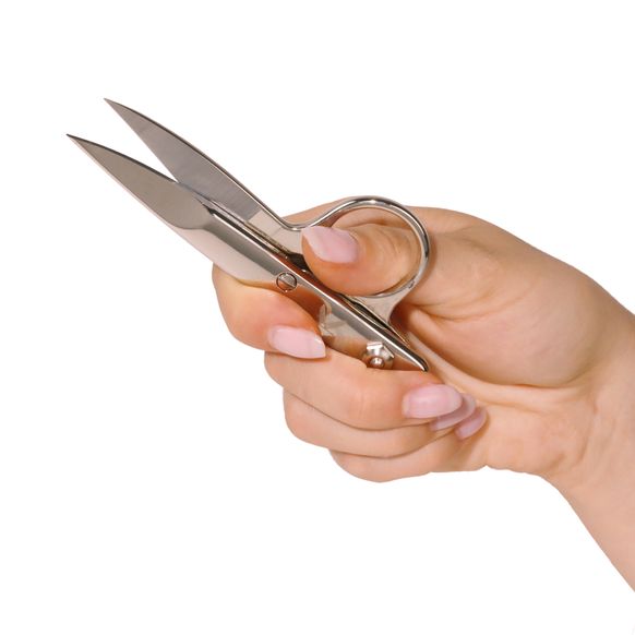 Ножницы для обрезки ниток Kretzer SPIRALE с одним кольцом и загнутыми концами 11,0/4,5" 110911 главное фото