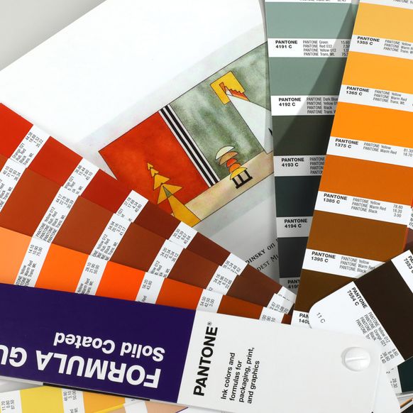 Каталог цветов PANTONE Formula Guide Set Coated & Uncoated для полиграфичных работ главное фото