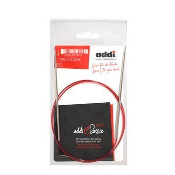 Спиці кругові Addi Lace 2,5 мм х 100 см, з подовженими кінчиками 775-7/2,5-100