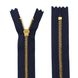 Блискавка металева джинсова YKK, колір бігунка та зубів - золото, тип 4 - 18 см 0851269 фото товару з галереї