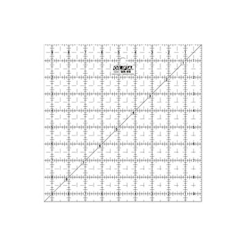 Лінійка OLFA дюймова 9,5"x9,5" (24,1 х 24,1 см)