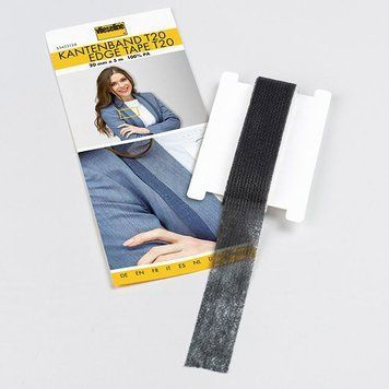 Стрічка Kantenband клейова укріплена, графітова 20 мм х 5 метрів (43г/м&sup2;) у блістері, Freudenberg 53597535