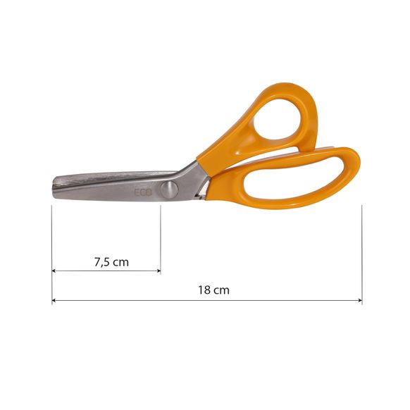Ножницы Kretzer ECO портновские фигурные ЗИГЗАГ для тонких материалов 18 см/7" 964418 главное фото