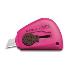 Нож OLFA с магнитной вставкой, лезвие 9мм Розовый