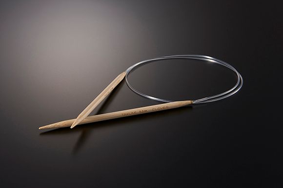Спицы круговые бамбуковые Clover Takumi 4,0 мм х 60 см, заостренные концы 3899