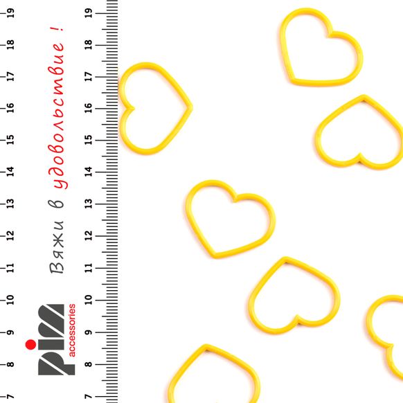 Маркери петель Сердечки - XL (жовтий), Tulip AC-004e головна фотографія