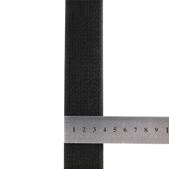 Липучка Velcro гибридная 2 в 1 - ширина 38 мм, метр, черный