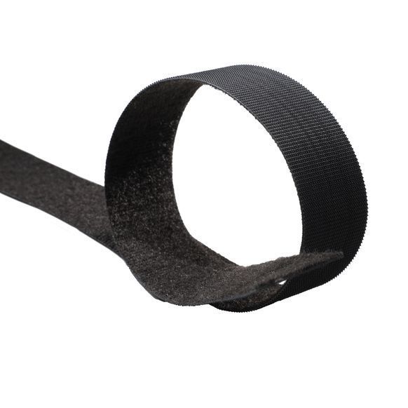 Липучка Velcro двостороння 2 в 1 - ширина 25 мм, метр, чорний