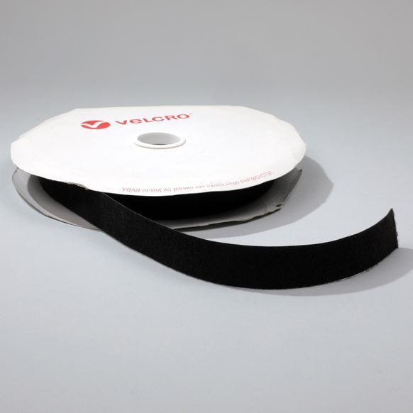 Липучка Velcro двостороння 2 в 1 - ширина 25 мм, метр, чорний