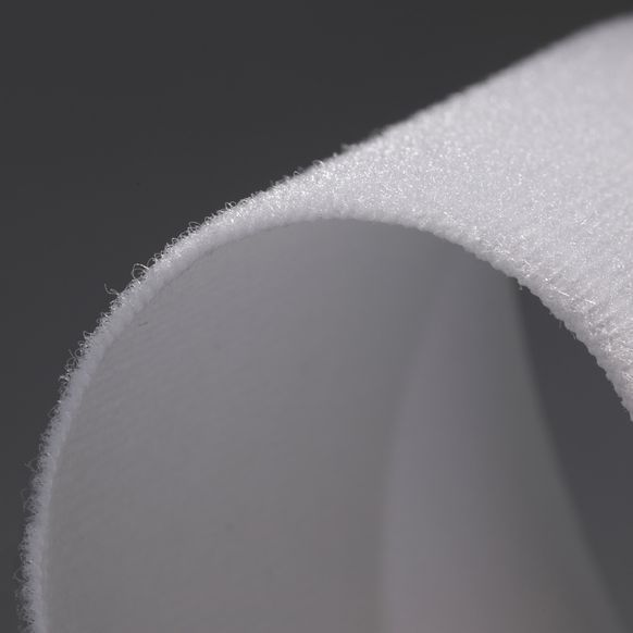 Лента липучка Velcro шириной 125 мм, мягкая часть, метр, Белый