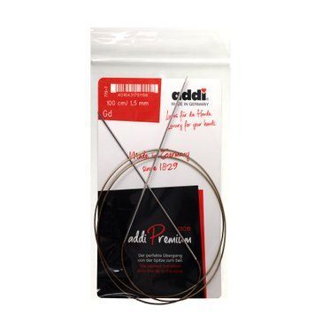 Спиці кругові Addi Classic Lace екстратонкі 1,5 мм х 100 см, нікельовані 775-7/1,5-100