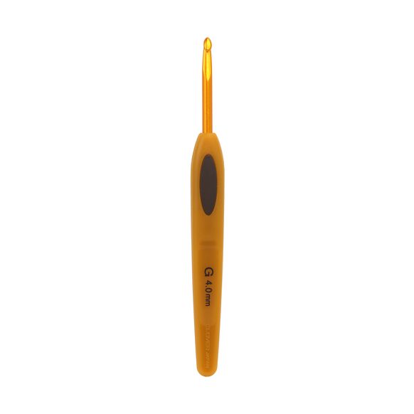 Крючок для вязания Clover Soft Touch 4,0 мм х 13,5 см 1007/G