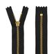 Молния металлическая джинсовя YKK, цвет зубьев и бегунка - золото, тип 4 - 18 см 4356526 фото товара из галереи