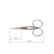 Ножницы вышивальные ROBUSO с острыми концами 10,5/3,4 см 403/E/4 фото товара из галереи
