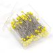 Шпильки 0,6 мм х 43 мм, зі скляною головкою (жовта), (20 г.) 10291550 фото товару з галереї